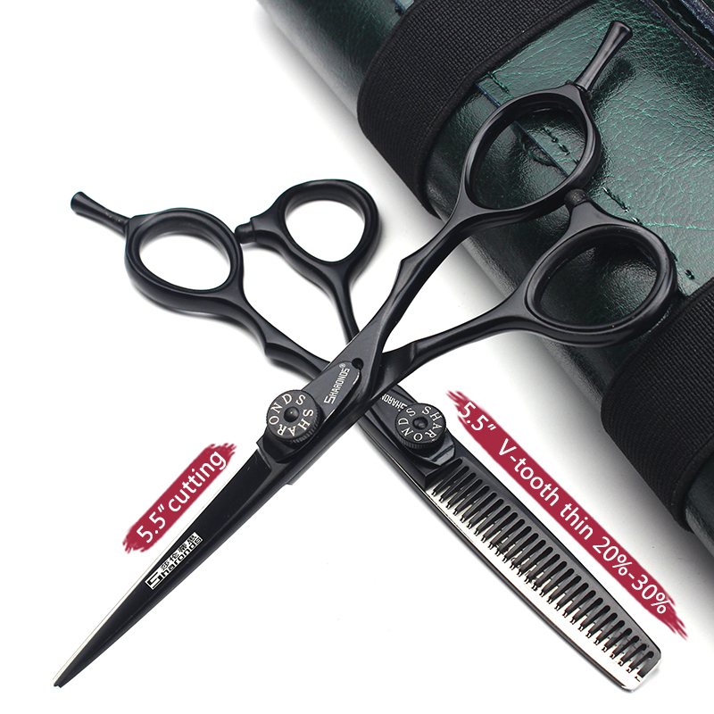 Neues Haarschnitt-Scheren-Set, professionelle Friseurschere, Friseur, hochwertiger Schönheitssalon, 5,5/6,0 Zoll Haarschneiden: Lila