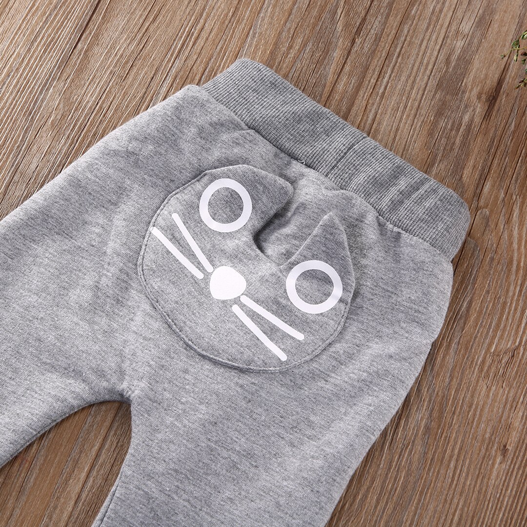 Canis 0-24 M Leuke Kat Baby Jongens Meisjes Broek Katoen Warm Casual Broek Harembroek Bodems PP Cartoon Warme Kleding 0-24 M SS