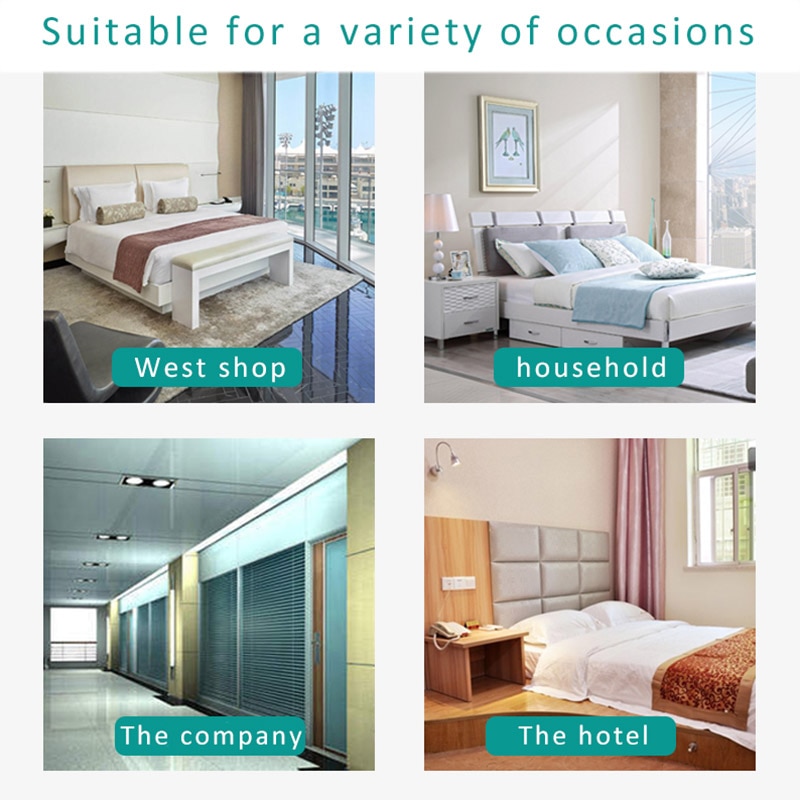 Door Stop Stopper Alarm Block Blocking System 120DB Anti-Theft Burglar Stop System Security Home Wedge Shaped