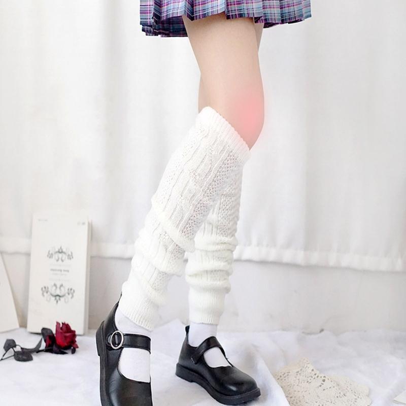 Women Loose Socks Japanese Student Girl&#39;s Sock White Leg Warmer Stockings Lolita JK Style Leggings Warm Legs