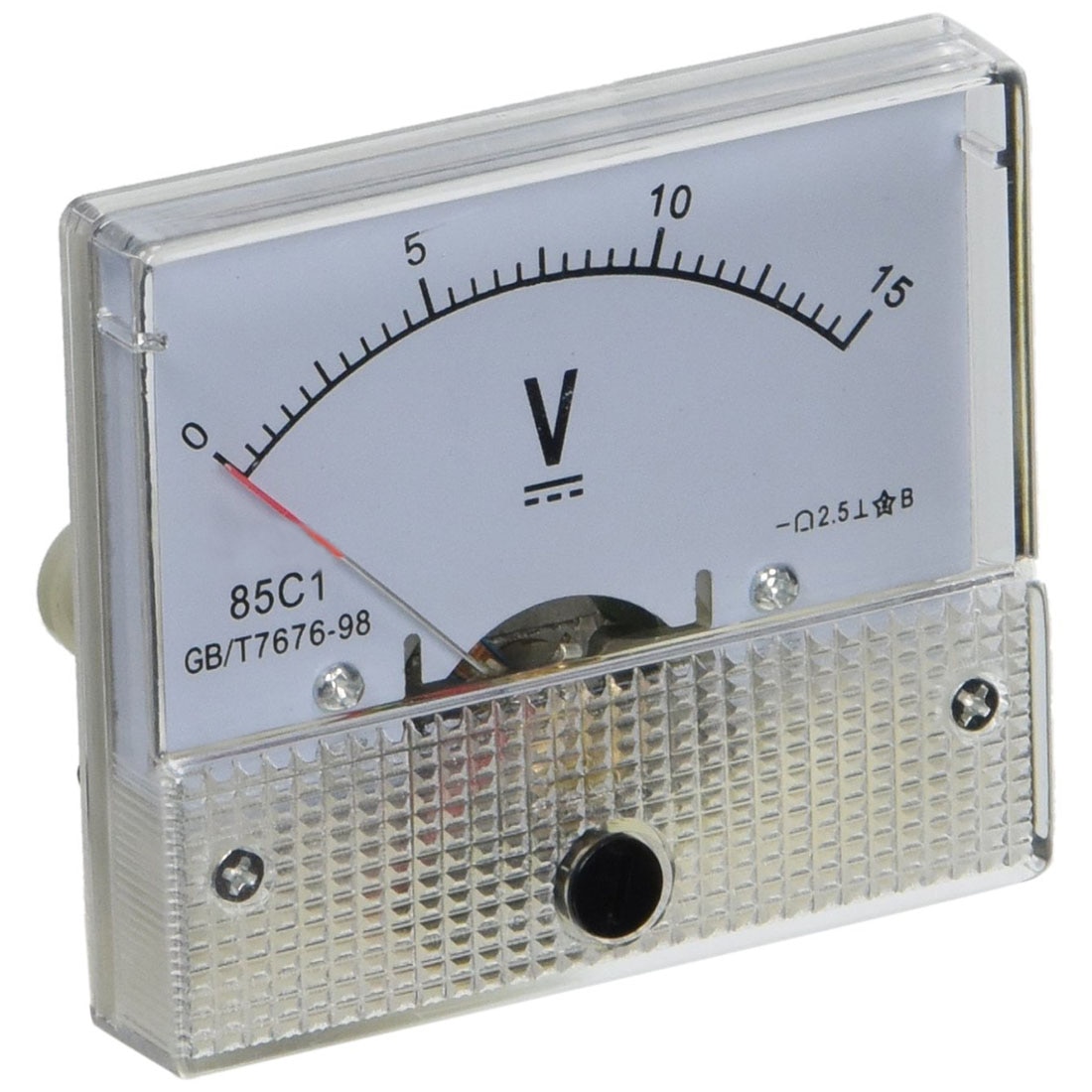 HLZS-85C1 Fine Tuning Dial Analog Volt Panel Meter Gauge DC 0-15V