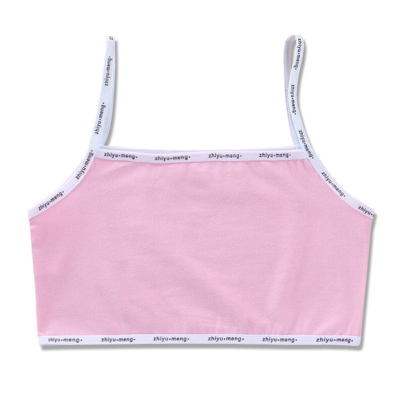 Letter Sport Underwear Girls Intimates Comfortable Skin-friendly Bra Sling Tube Top Woman Wrapped Chest Tube Tops: Pink