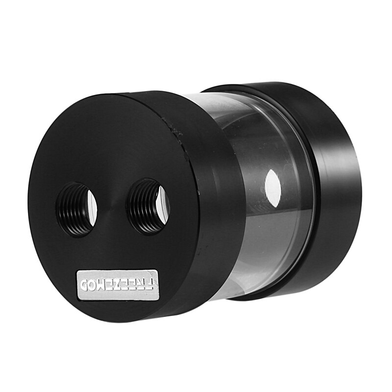 FREEZEMOD YSX-6 PC Industrial Cylindrical Transparent Water Tank Polycarbonate Acid and Alkali Three Holes