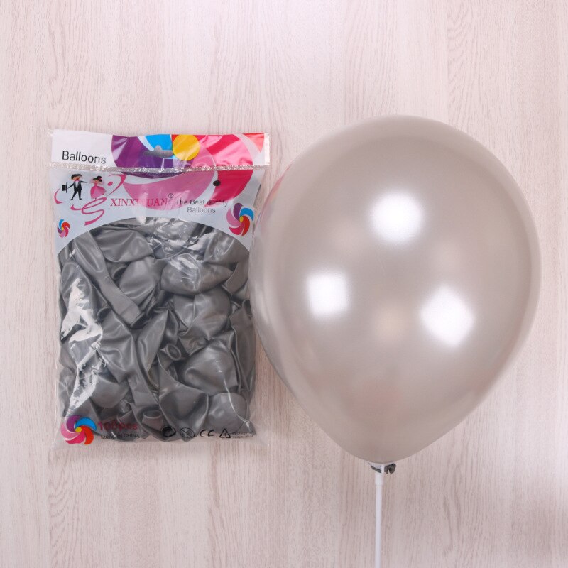 20/10 stücke 12 zoll Silber Blau Ballons metallisch Latex Luftballons perlig Luft Ballon Globos Hochzeit Geburtstag Party Dekor Chrom Ballon: 12Zoll Silber- Perle / 20Stck