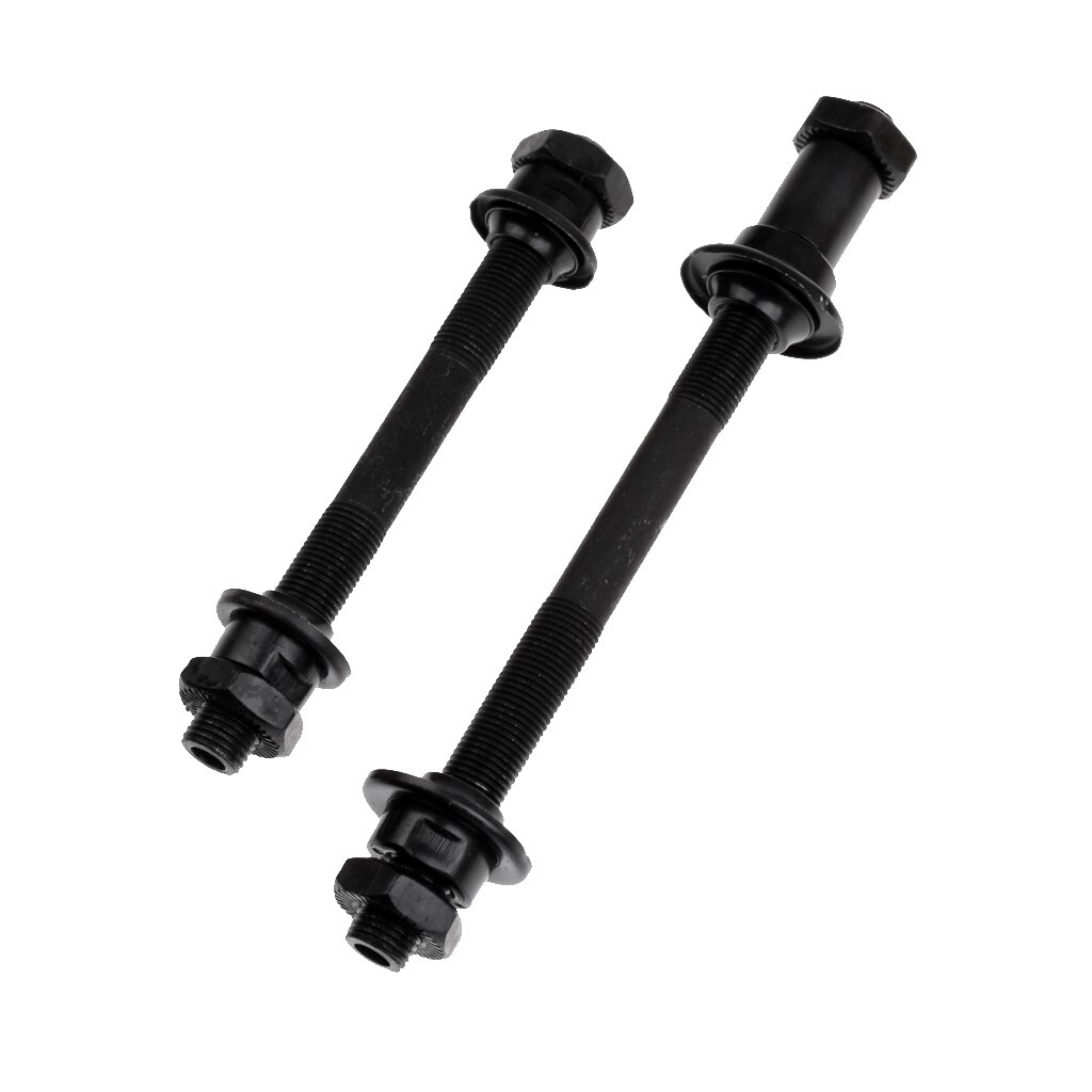 2 stk bagerste cykel spindel aksel cyklus forhjul aksel hult nav quick release