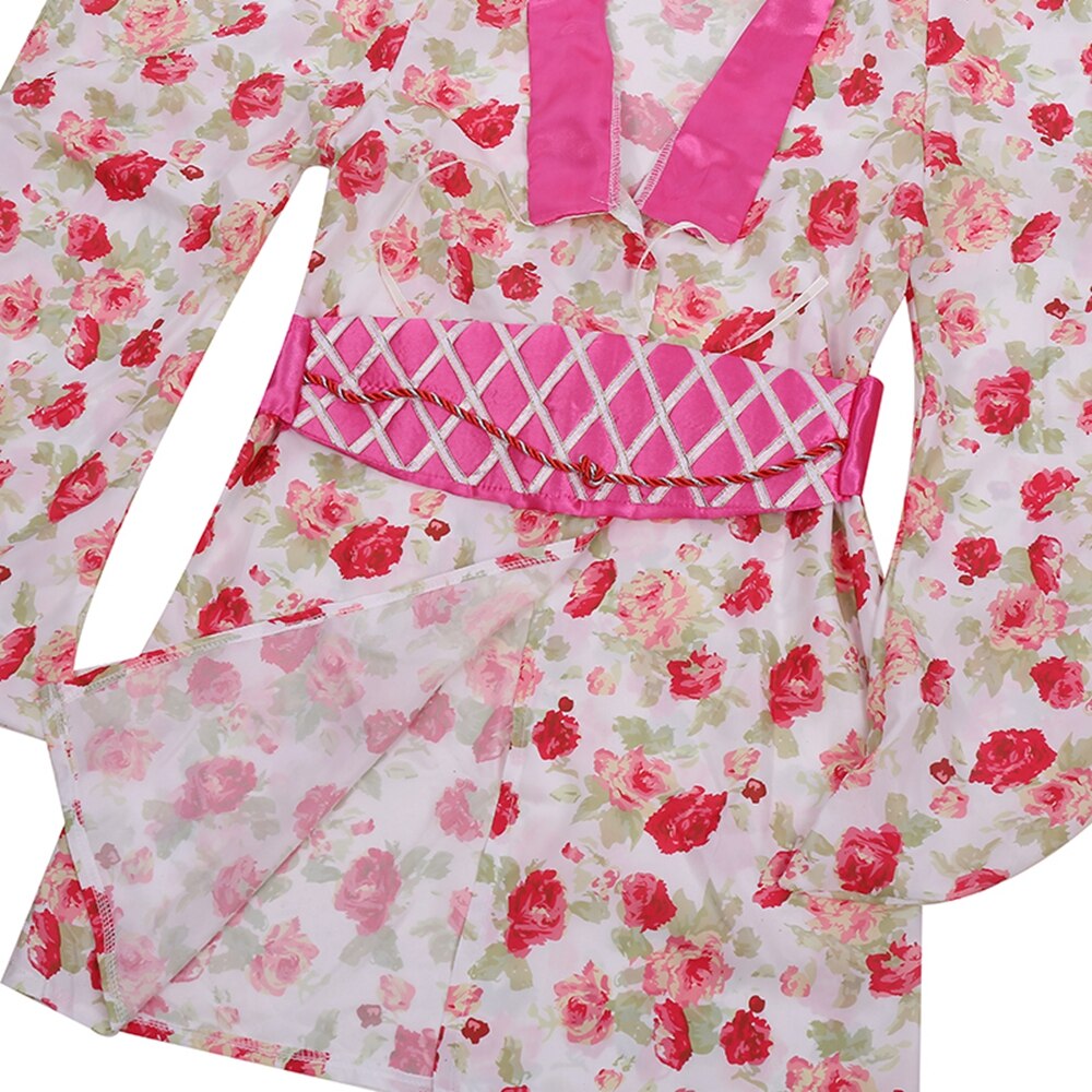 Disfraz de princesa asiática para niñas, Kimono nacional de Geisha japonesa, para Halloween