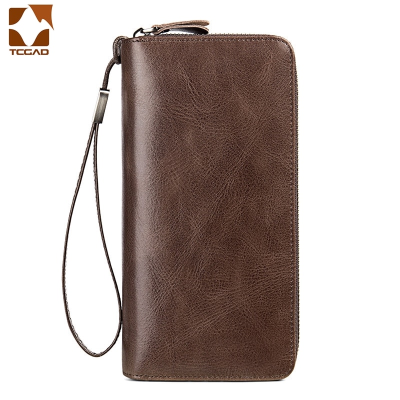 Organizer wallet for men Cellphone Wallet Men's Clutch Wallets Men Credit Card Holder2020 PU style leather Male Long Purse Zip