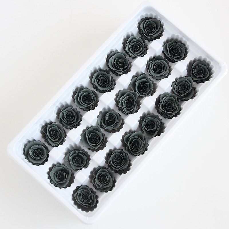24pcs/box Preserved Flowers Eternal Life Flower Rose in box Immortal Flowers mothers day Material Box DIY Level B 2-3