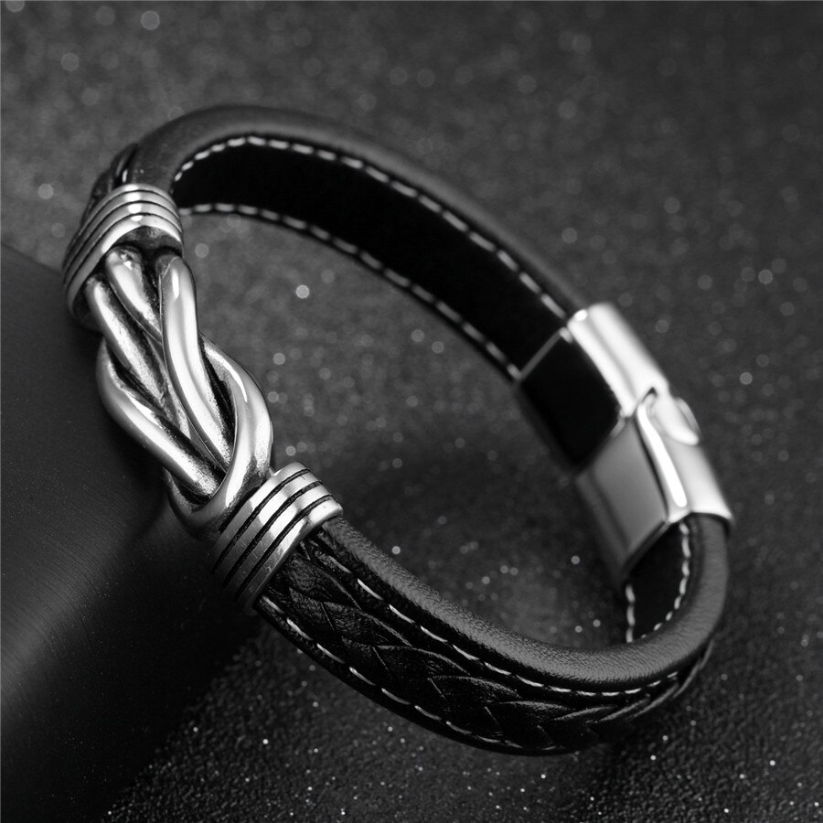 Retro Alle-Geëvenaard Creatieve Lederen Armbanden Voor Man Student Polsbandje Accessoires Kleine Cadeau Voor Vriendje G355