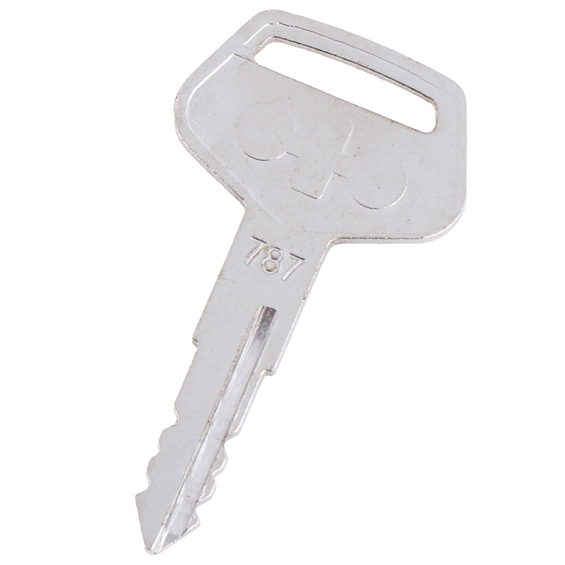 1pc Equipment Tractor Plant Key Excavator Loader Starter Replacement For Komatsu 787 Stainless Steel 55mm