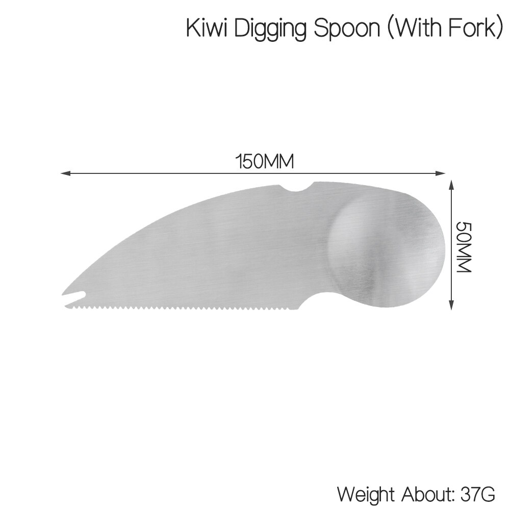 Multifunktionale Obst Graben Löffel Kiwi Obst Graben Küche Kreative Gerät Schälen und Schneiden Obst Mini Gerät Zwei-Stück: mit Gabel