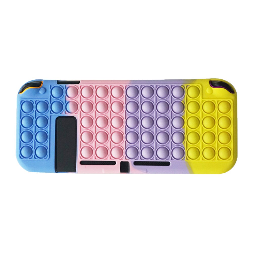 Switch beskyttende skal popite silikone cover bløde ærmer ns controller beskyttelse bagkasse til nintendo switch tilbehør: D