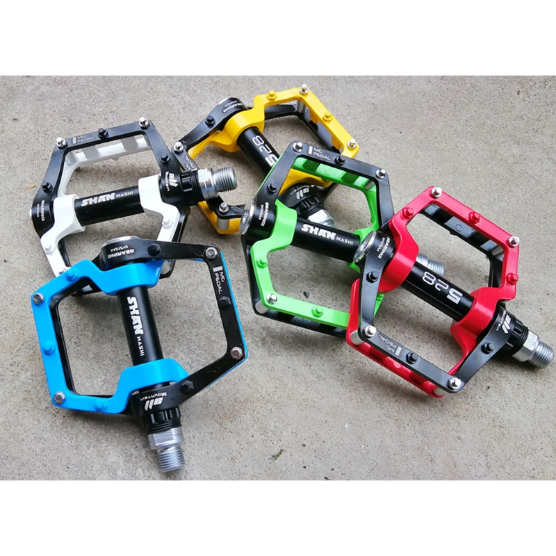 1 Paar Straße Mountainbike Ultraleicht Anti-Unterhose Flache Pedale Plattform Aluminium Legierung CNC Lagerbier Pedal für MTB Fahrrad