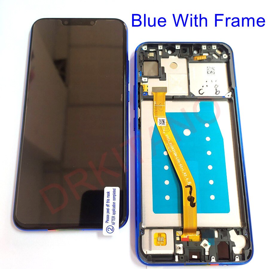 6.3" Display for Huawei P Smart Plus LCD Display INE-LX1 Nova 3i Touch Screen For Huawei P Smart Plus LCD Screen with Frame: Blue With Frame