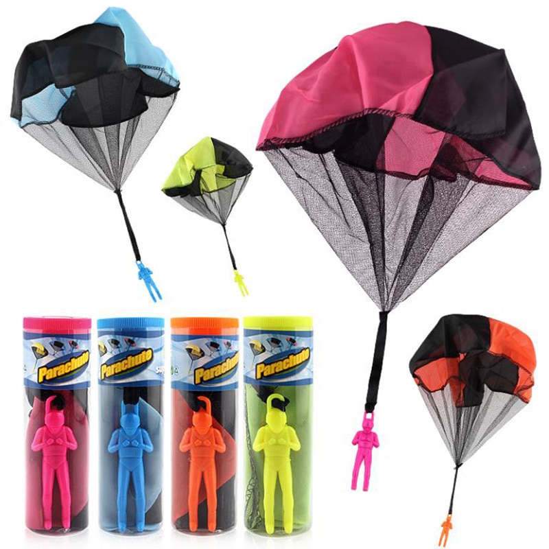 Hand parachute gooien mini soldaat parachute grappig speelgoed kinderen buiten spel speelgoed vliegen parachute sport voor kinderen speelgoed