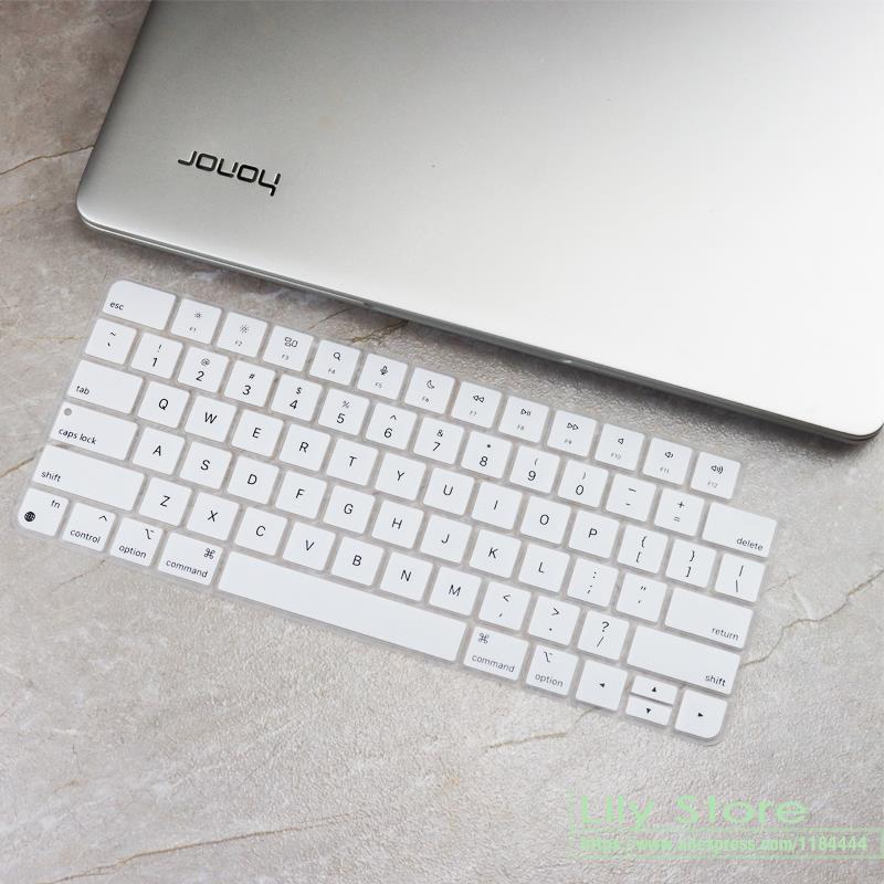 Tastaturbeskytter til apple imac 24 tommer eu magic tastatur med touch id  a2449 m1 chip  a2450 2449 2450: Hvid