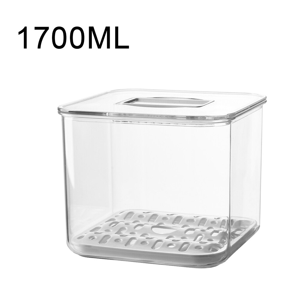 Big Size Food Storage Containers with Lids Kitchen Refrigerator Storage Seal Tank Transparent Plastic Separate Fruit Fresh Box: d
