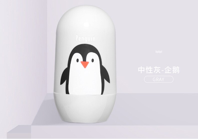 4 pièces/ensemble bébé soins des ongles ensemble dessin animé Kits de soins de santé infantile doigt tondeuse ciseaux coupe-ongles Animal Portable boîte de rangement: Penguin