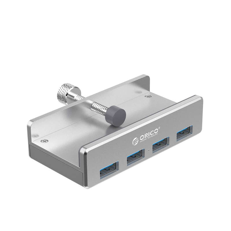 ORICO MH4PU Aluminium 4 Poorten USB 3.0 Clip-Type Hub Voor Desktop Laptop Clip Bereik 10-32mm met 100cm Datakabel