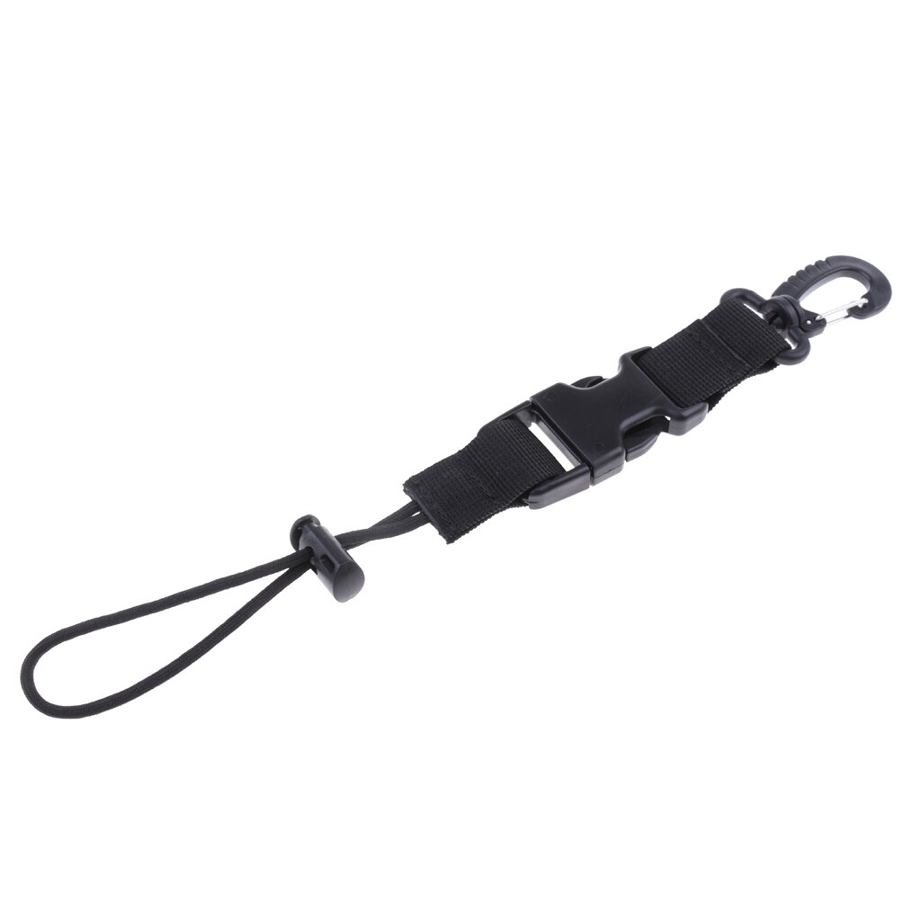 Slidstærkt nylonbånd quick release kamera lysholder lanyard strop &amp; drejeklemme til undervandsdykning