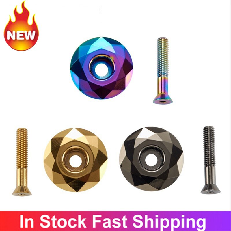 Bicycle Headset Fork Top Cap Headset Cover Bolt Front Fork Head Tube Bike Accessories Mtb Parts Cycling Equipment Screw