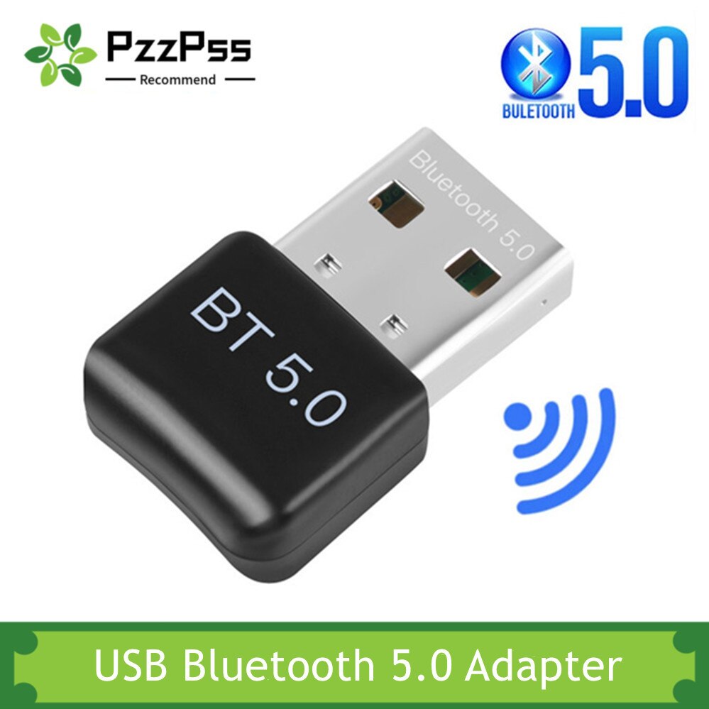 PzzPss Mini Wireless USB Bluetooth 5.0 Adapter Receiver Dongle Low Latency Audio Music Bluthooth 5.0 Transmitter For PC Laptop