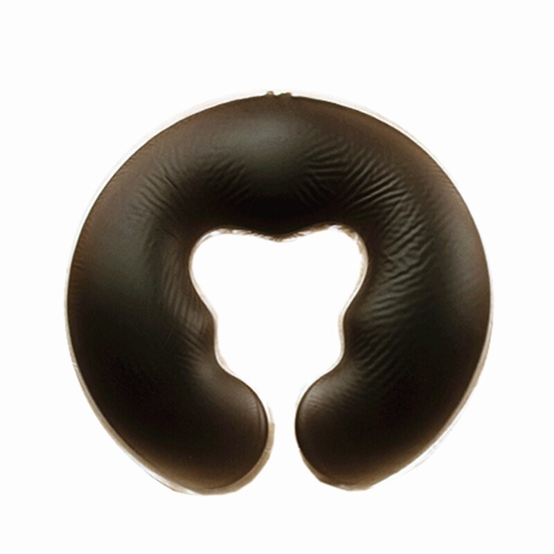 Almohada de silicona en forma de U para el cuidado de la salud, almohadilla de Gel para Spa, descanso facial, masaje de espalda y cuerpo, cojín de cuna: U Shape Brown