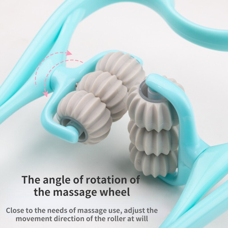 Masseur pour le cou et les épaules, outil d&#39;auto-Massage à double déclencheur, soulage la pression des mains, Massage en profondeur