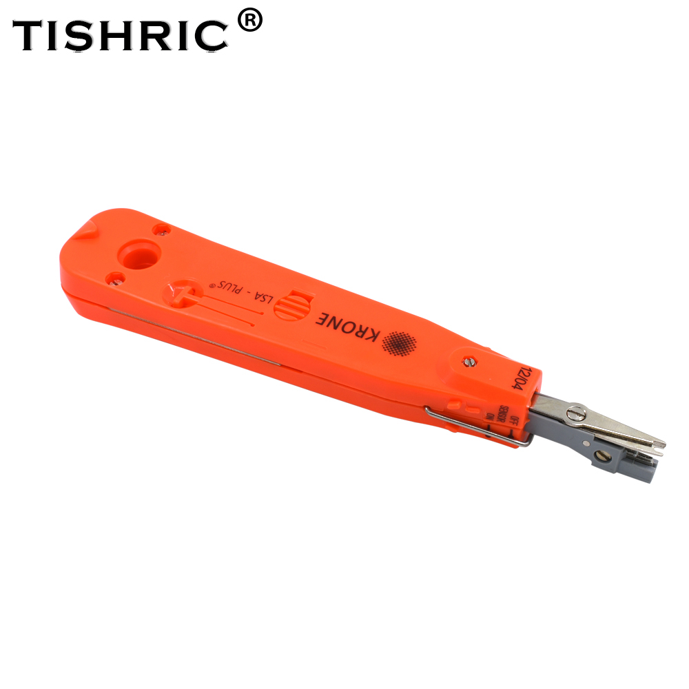 Tishric Originele Netwerk Tool Kabel Crimper Krone Standaard Type RJ45 Crimper RJ11 Punch Down Lsa-Plus Draad Kabel Netwerk tool