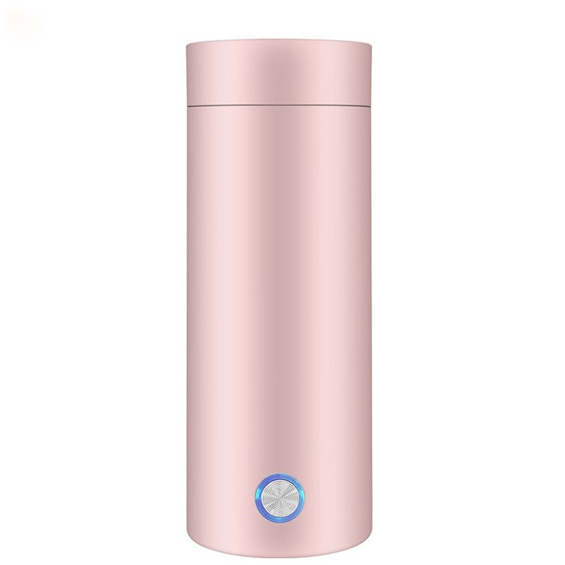 Portable Electric Kettles 400ml Thermal Cup Make Tea Coffee Travel Boil Water Keep Warm Smart Kettle Kitchen Appliances: Pink / AU