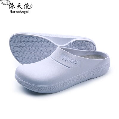 Chef Ober Schoenen Man antislip Waterdichte Olie-proof keuken Hotel Kok Werk Schoenen Ademend Lichtgewicht Zomer mannen Vrouwen: WHITE / 4XL