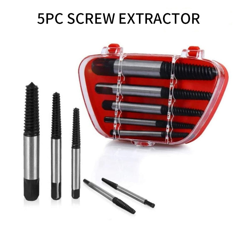 Damaged Screw Removal Tool 5pcs/lot Screw Extractors Damaged Broken Screws Removal Tool Used in Removing the Damaged Bolts