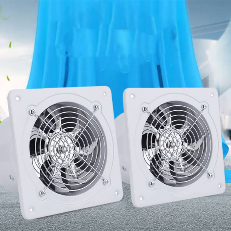 SANQ Exhaust Fan 7 Inch Exhauster Wall Mounted Low Noise Air Vent Home Bathroom Kitchen Exhaust Fan Ventilation Extractor 50W 22