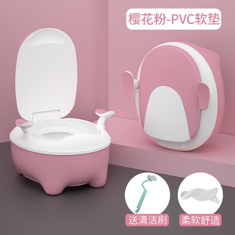 Urinoir pour bébé, grand pot amovible, pratique, facile à nettoyer, en PP , coloré, mignon, dessin animé, pour enfants: PVC Powder