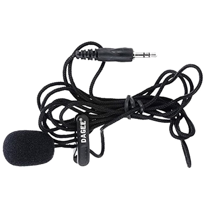 Bedrade Lavalier-microfoon, 3,5 Mm Microfoonaansluiting met 3 Niveaus Ruisonderdrukking Omnidirectioneel Directioneel, Opnamemicrofoon voor Interview