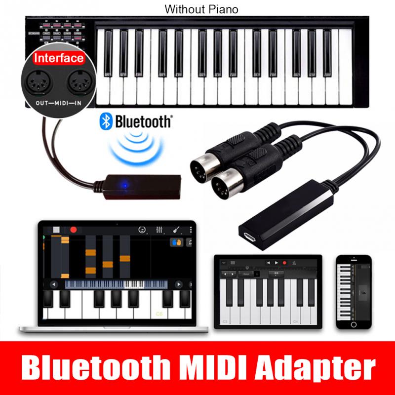 Universal Music Instrument 5 Pin Cable Wireless Bluetooth HIFI Electric Piano Stable Converter MIDI Adapter Audio Studio
