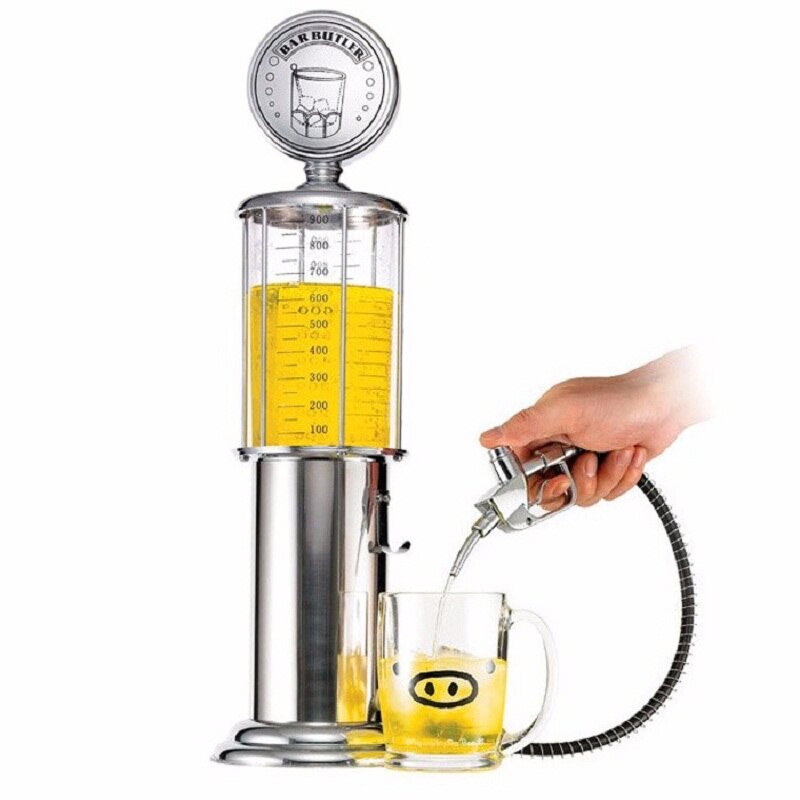Mini Beer Dispenser Machine Drinking Vessels Liquor Pump Transparent Layer Gas Station Bar Butler Tools for Drinking Wine: single pump