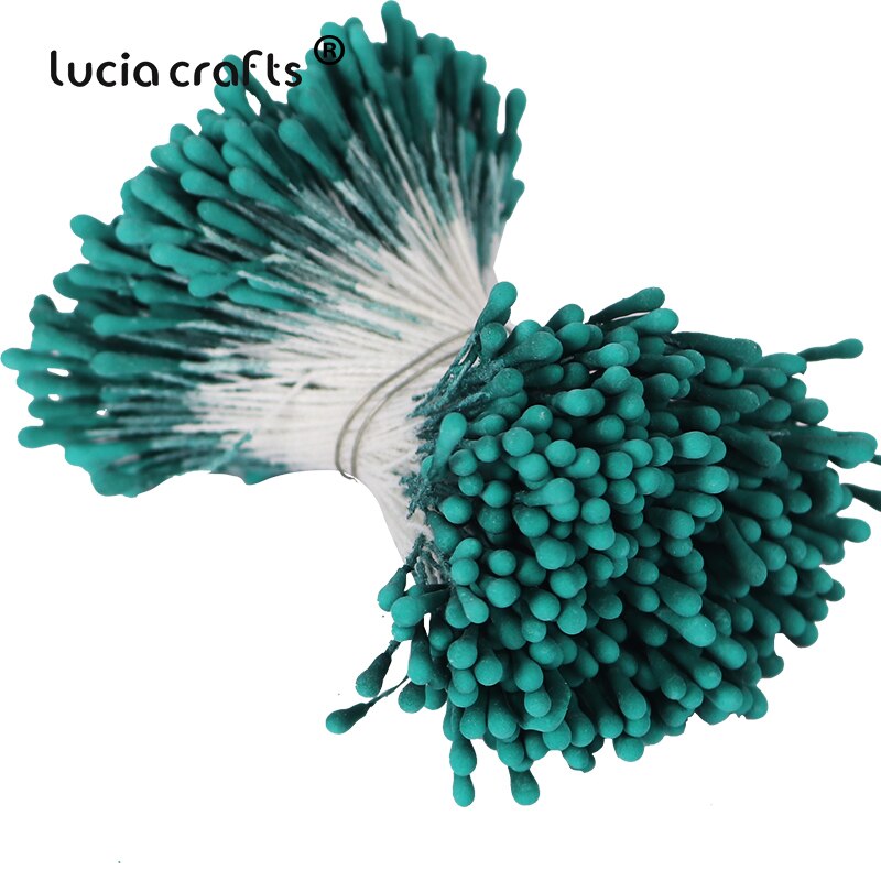 420/600 stk 1mm kunstige miniblomster stamen pistil håndverk krans kake boks kort bryllup julepynt  d1314: C4 420 stk