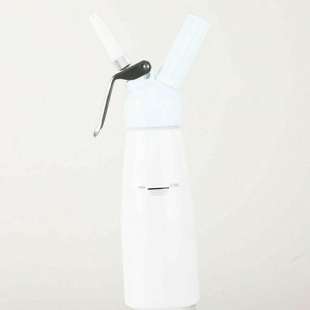 500ML Whipped Cream Butter Dispenser Whipper Foam Maker Aluminum Whipped Cream Butter Dispenser Dessert Tools: White