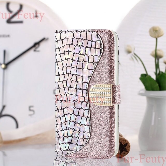 Fall für Huawei P30 Pro Huawei P30 Lite MAR LX1 L21 L23 Luxus Bling Strass Sparkle Brieftasche Flip Abdeckungen für huawei P30 P 30: Huawei P30 Pro / Rose gold