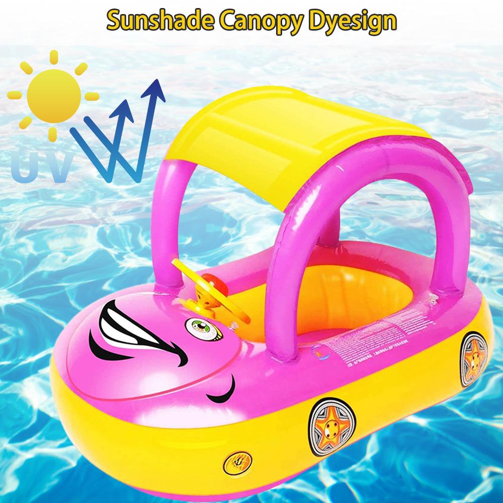 Baby Aufblasbare Pool Float mit Baldachin PVC Auto... – Vicedeal