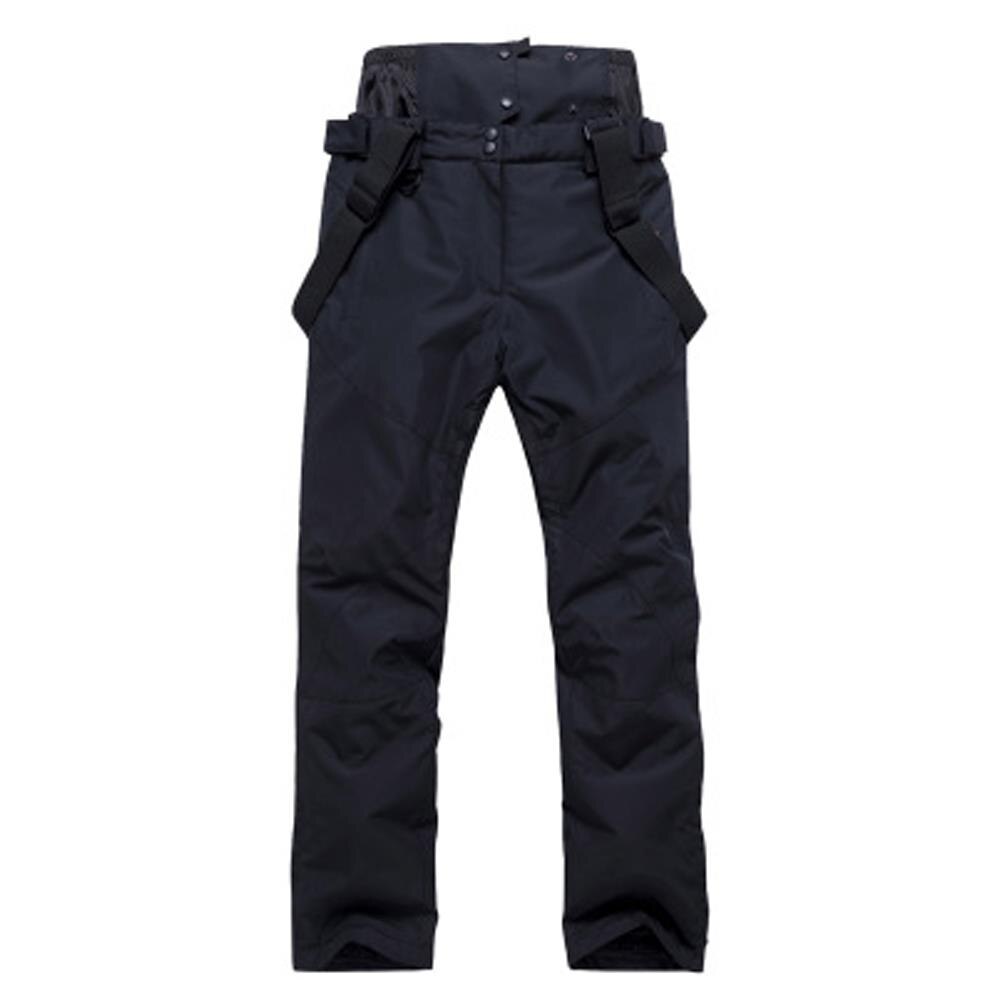 Ski Pants Sweatpants UV Protection Snowboard Game Cotton 3 Color Windproof Anti Fog Disassemble Freely Waterproof: Black / XXL