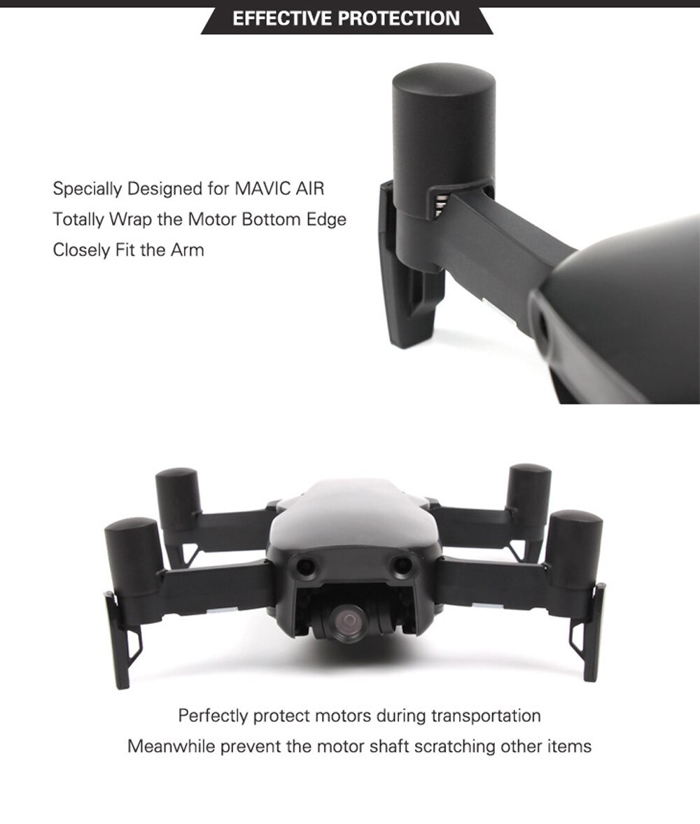 4 stk til dji mavic air drone tilbehør motordæksel beskyttelseshættebeskyttelse 6 j 8