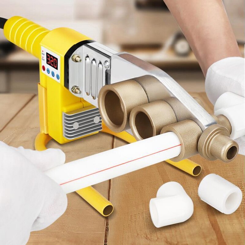 1 ensemble 800W affichage numérique tuyau d'eau soudeuse ~20-63mm tuyau d'eau en plastique soudeuse Machine plombier chauffage PPR RPV soudage bout à bout