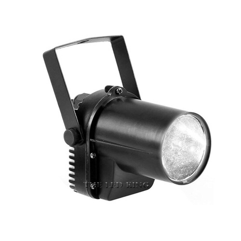Pinspot Light Spotlight Super Bright Lamp Black body LED Spotlight 12W Red/Green/Blue/White/Ultraviolet Color Lighting for KTV: White / AU Plug