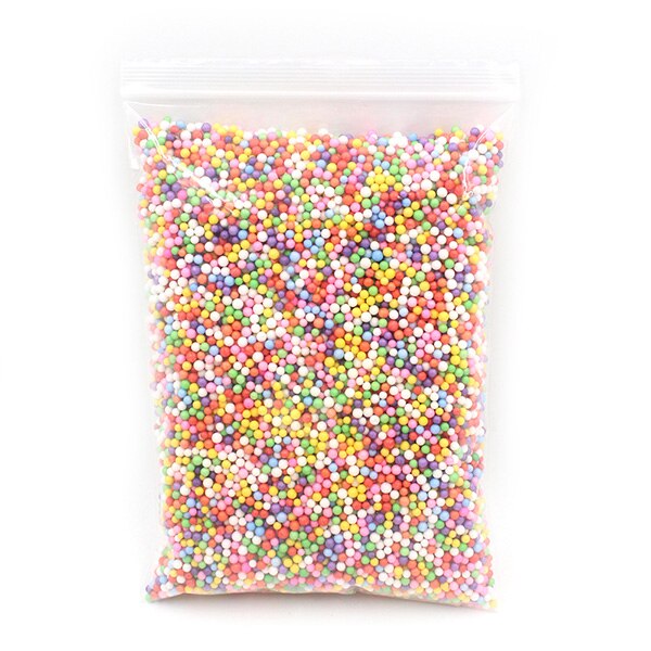 12g Addition For Slime Supplies Warm Color Snow Mud Particles Kit Slime Accessories Tiny Foam Beads Slime Balls Supplies Charms: M Colorful