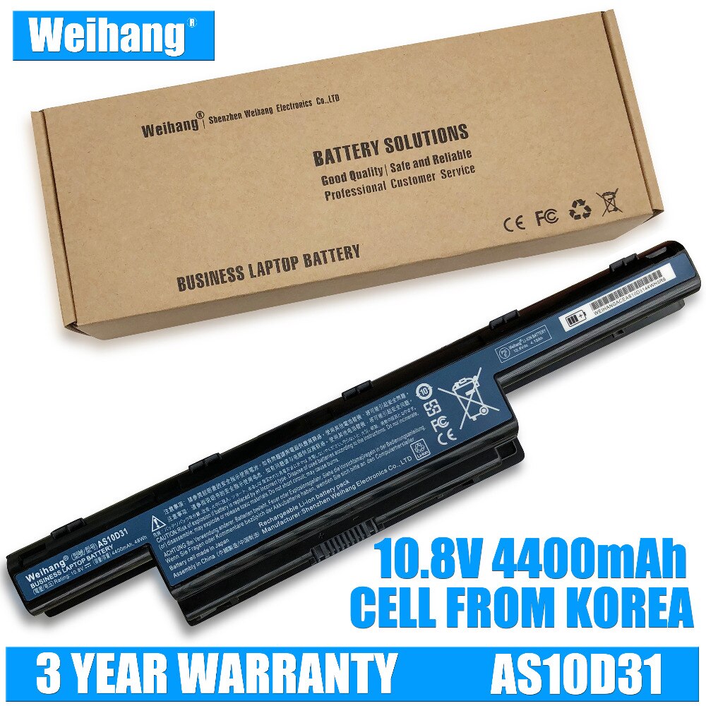 Korea Mobiele Weihang Batterij Voor Acer Aspire V3 V3-471G V3-551G V3-571G E1-471 E1-531 E1-571 V3-771G E1 E1-421 E1-431 Serie