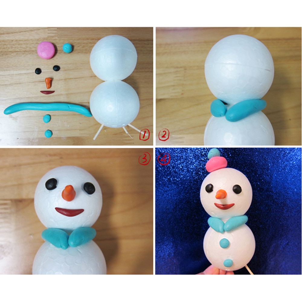 Espuma de poliestireno extruido para modelado, esferas de bolas, manualidades decoración artesanal, cuentas artesanales, suministros de decoración de ToysBall, 8CM, 10 Uds.
