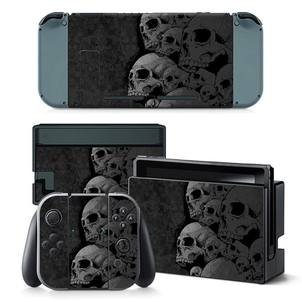 Custom Full Set Vinyl Decal Protector Skin For Nintendo Switch Console Controller Skin Sticker: TN-switch-5050