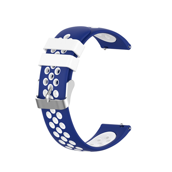 Silikone åndbar urrem til garmin vivoactive 4 4s smart ur armbånd 18mm 22mm armbånd udendørs sport correa: Farve i / 18mm vivoaktiv 4s